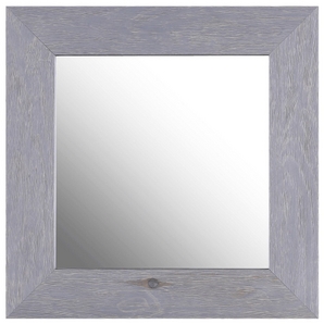 Miroir mural en bois gris 17 x 17