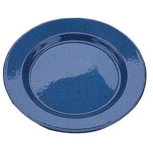 Assiette de camping en mélamine, bleu, 10 po