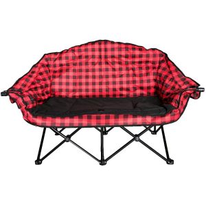 Chaise de camping Bear Buddy, rouge et noir